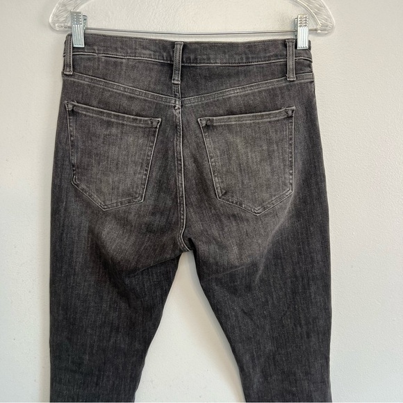 Banana Republic Jeans Womens 28 Gray Button Fly High Rise Slim Stretch Denim - Picture 6 of 8